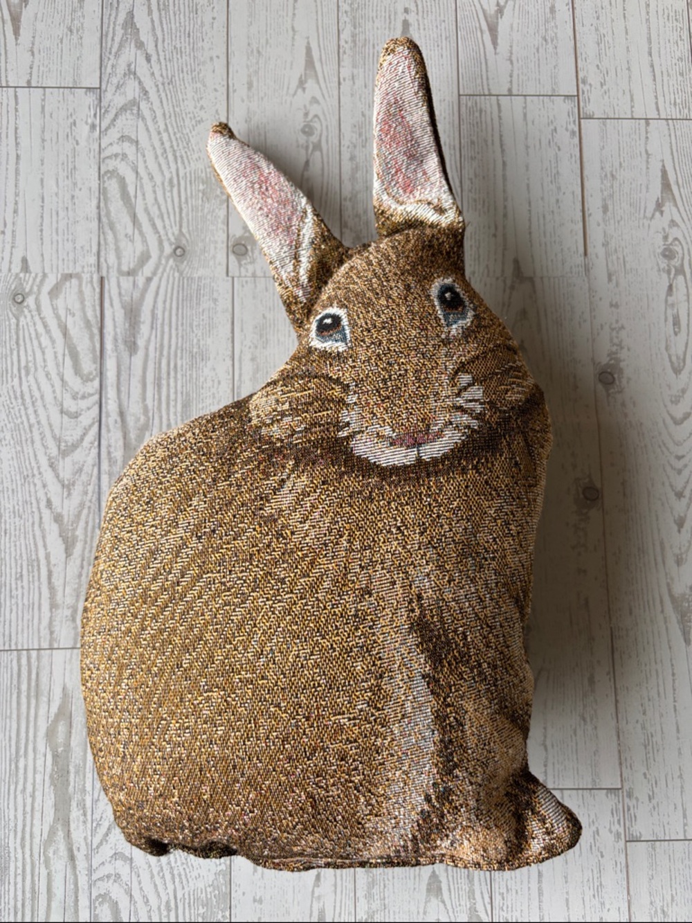 Lillian Vernon Bunny rabbit shaped pillow vintage Hare Raising Shaped